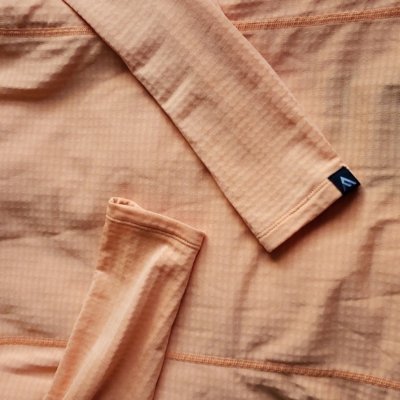 7 Mesh cycling base layer thermal long sleeve small orange - Picture 3 of 11